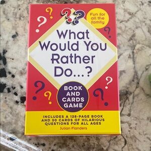 What Would You Rather Do? Book and Cards Game - Red